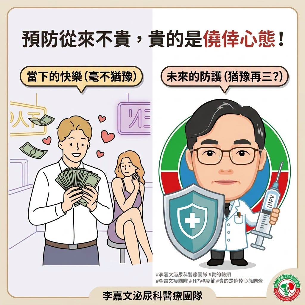 願意花幾千元尋花問柳,卻在猶豫要不要用一杯飲料的錢保護健康嗎?
